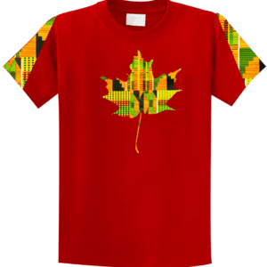 Ghana made T-Shirt is design made with the combination of adinkra symbol and original kente from Ghana